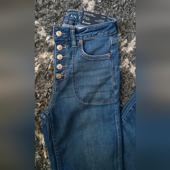 American Eagle Outfitters Blue Flare Jeans - Picture 3 of 5